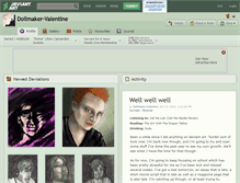 Tablet Screenshot of dollmaker-valentine.deviantart.com