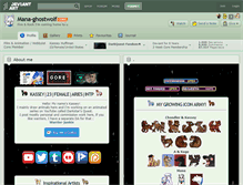 Tablet Screenshot of mana-ghostwolf.deviantart.com