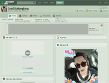 Tablet Screenshot of crabzillabangbang.deviantart.com