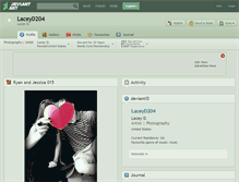 Tablet Screenshot of laceyd204.deviantart.com