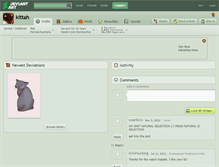 Tablet Screenshot of kittah.deviantart.com