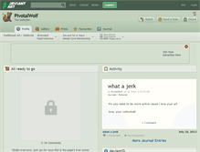 Tablet Screenshot of pivotalwolf.deviantart.com