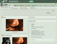 Tablet Screenshot of dman.deviantart.com