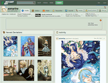 Tablet Screenshot of aomarine.deviantart.com