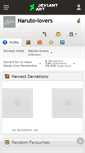 Mobile Screenshot of naruto-lovers.deviantart.com