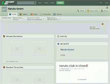 Tablet Screenshot of naruto-lovers.deviantart.com