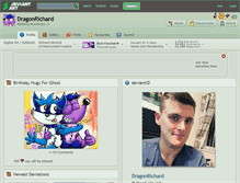Tablet Screenshot of dragonrichard.deviantart.com