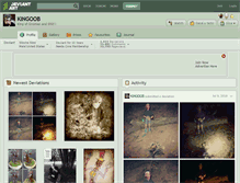 Tablet Screenshot of kingoob.deviantart.com