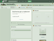 Tablet Screenshot of duckverserp.deviantart.com