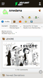 Mobile Screenshot of amedama.deviantart.com