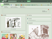 Tablet Screenshot of amedama.deviantart.com