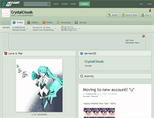 Tablet Screenshot of crystalclouds.deviantart.com