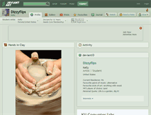 Tablet Screenshot of dizzyflips.deviantart.com