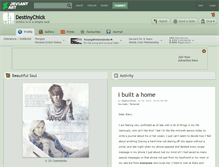 Tablet Screenshot of destinychick.deviantart.com