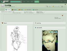 Tablet Screenshot of iloveegg.deviantart.com