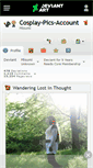 Mobile Screenshot of cosplay-pics-account.deviantart.com