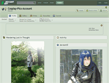 Tablet Screenshot of cosplay-pics-account.deviantart.com