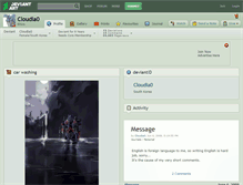 Tablet Screenshot of cloudia0.deviantart.com