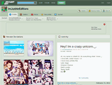 Tablet Screenshot of imjustmeeditions.deviantart.com