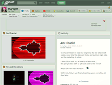 Tablet Screenshot of martiger.deviantart.com