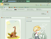 Tablet Screenshot of dragonrise.deviantart.com