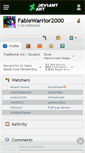 Mobile Screenshot of fablewarrior2000.deviantart.com