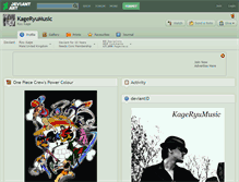 Tablet Screenshot of kageryumusic.deviantart.com