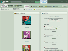 Tablet Screenshot of doodle-with-pride.deviantart.com