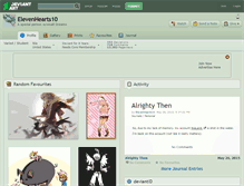 Tablet Screenshot of elevenhearts10.deviantart.com