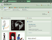 Tablet Screenshot of emo-boy-love.deviantart.com