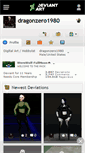 Mobile Screenshot of dragonzero1980.deviantart.com