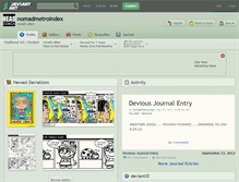 Tablet Screenshot of nomadmetroindex.deviantart.com