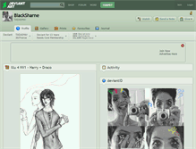 Tablet Screenshot of blacksharne.deviantart.com