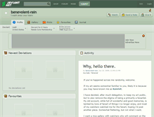 Tablet Screenshot of benevolent-rain.deviantart.com