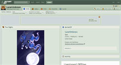 Desktop Screenshot of lunerumbreon.deviantart.com