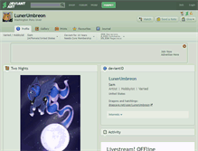 Tablet Screenshot of lunerumbreon.deviantart.com