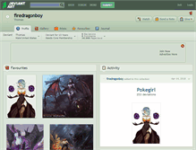 Tablet Screenshot of firedragonboy.deviantart.com