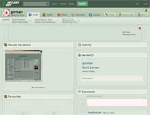 Tablet Screenshot of gorman.deviantart.com