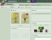 Tablet Screenshot of milesxrosy.deviantart.com