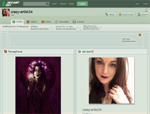 Tablet Screenshot of crazy-artist34.deviantart.com