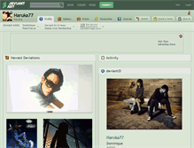 Tablet Screenshot of haruka77.deviantart.com