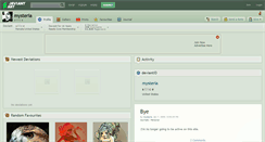 Desktop Screenshot of mysteria.deviantart.com