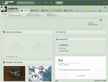 Tablet Screenshot of mysteria.deviantart.com