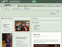 Tablet Screenshot of gogol500.deviantart.com