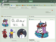 Tablet Screenshot of dakukabi.deviantart.com