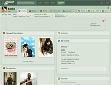 Tablet Screenshot of boxbo.deviantart.com