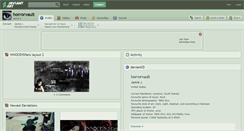 Desktop Screenshot of horrorvault.deviantart.com