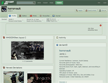 Tablet Screenshot of horrorvault.deviantart.com