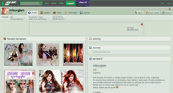 Desktop Screenshot of mileycglam.deviantart.com