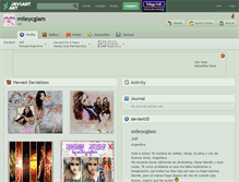 Tablet Screenshot of mileycglam.deviantart.com